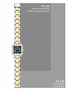 Часы женские Eastside 10080135 Аналоговый Кварцевый Механизм Серебряный/Желтое Золото synthetic.ua - Фото 1