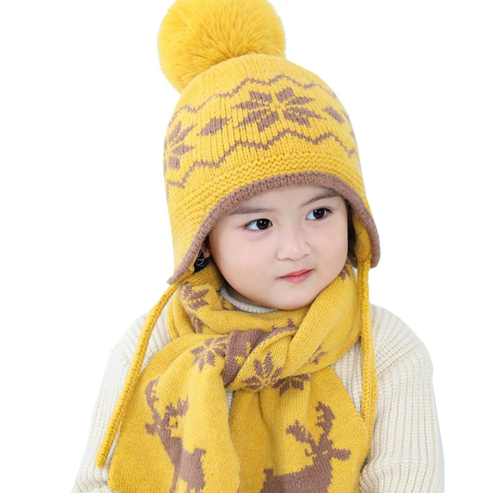 Вязаная шапка Vobozeany с шарфом для детей, зимняя, фото №7 Вязаная шапка Vobozeany с шарфом для детей, зимняя, фото №7