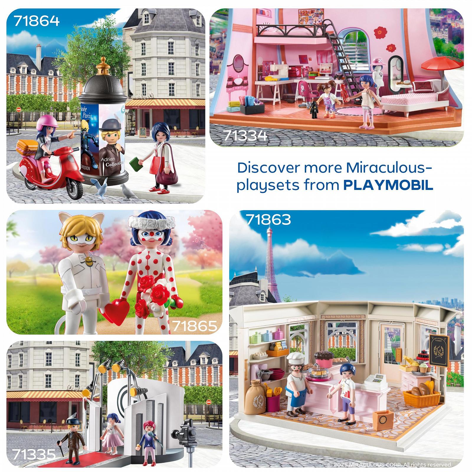 Игрушка PLAYMOBIL Miraculous Ladybugs & Cat Noirs Wedding, от 4 лет, набор с фигурками и аксессуарами, 71865, фото №5