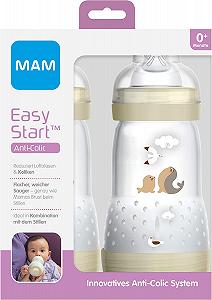 Набор из 2 бутылочек для молока с инновационным антиколиковым клапаном MAM Easy Start Anti-Colic 260 мл synthetic.ua - Фото 1