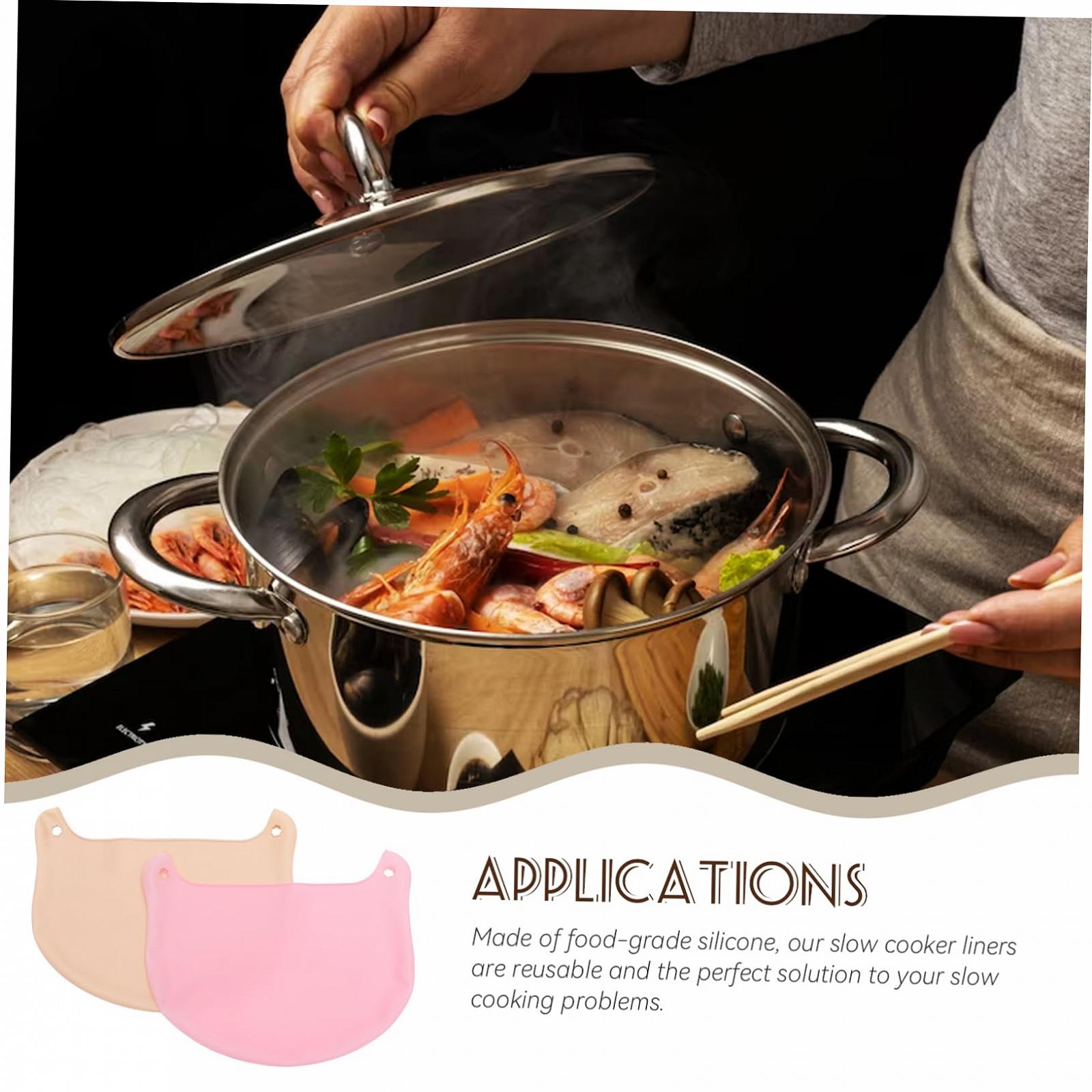 Мешки для медленного приготовления PRETYZOOM 2st Силиконовая Вкладыш Многофункциональный разделитель кухонный, фото №5