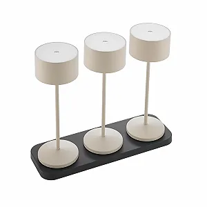 Настільна лампа SIGOR Veluna Set of 3 LED Battery FlexMood IP44 Outdoor Beige - Фото 1
