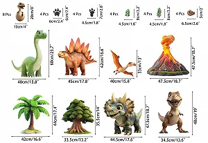Наклейки на стену Динозавры 4 листа 36 штук synthetic.ua - Фото 1