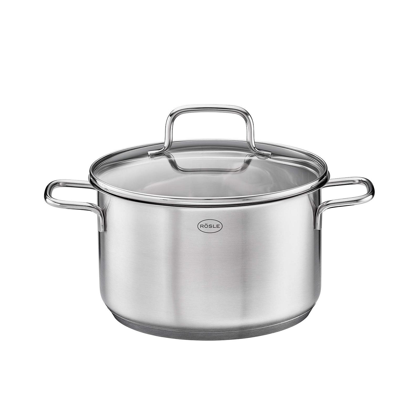 Кастрюля RÖSLE Basic Line 18/10 из нержавеющей стали серебряная диаметр 20 см, фото №1 Кастрюля RÖSLE Basic Line 18/10 из нержавеющей стали серебряная диаметр 20 см, фото №1