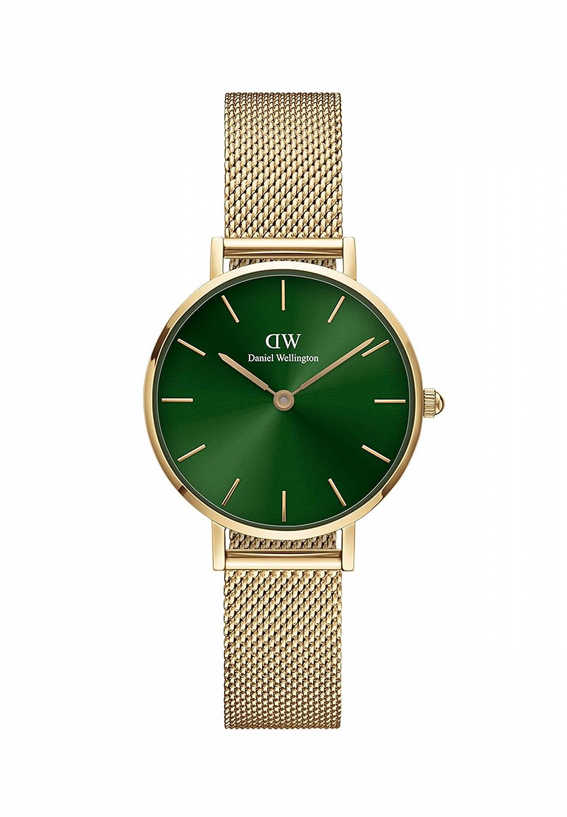 Часы Daniel Wellington Petite 28 мм Double Plated Stainless Steel (316L) Золотой, Зеленый, Modern Classic, фото №6