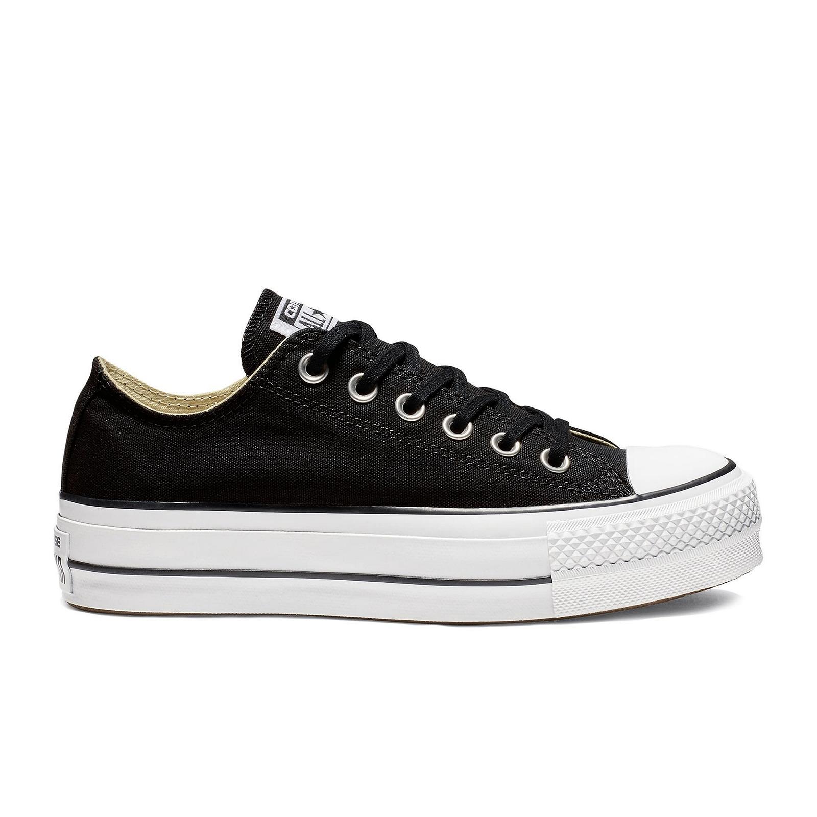 Кеды Converse Chuck Taylor All Star Lift OX Chucks 561681C Черные/Белые, фото №1