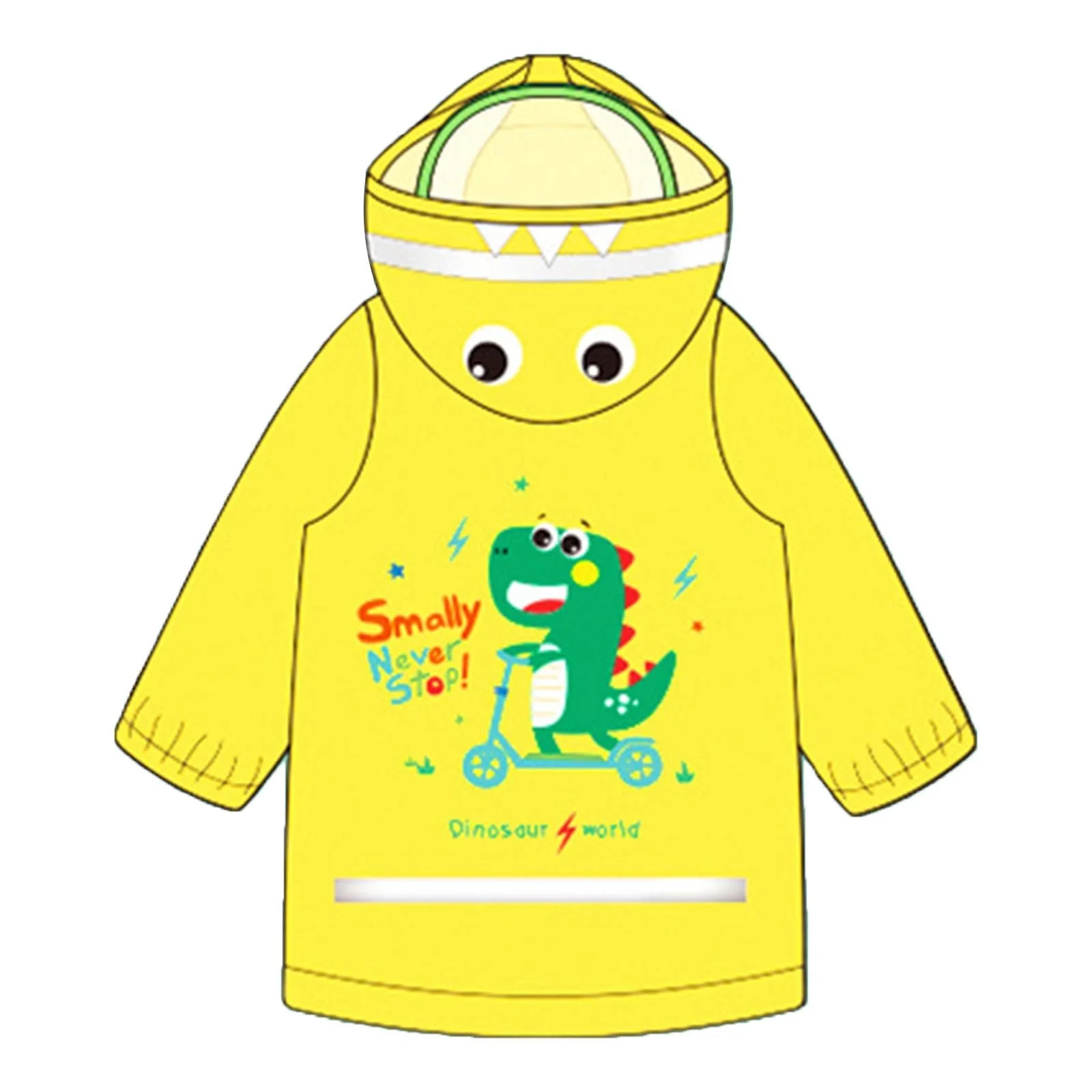 Багаторазове дощове пончо Beokeuioe, дихаюче, водонепроникне, мультяшний, фото №2