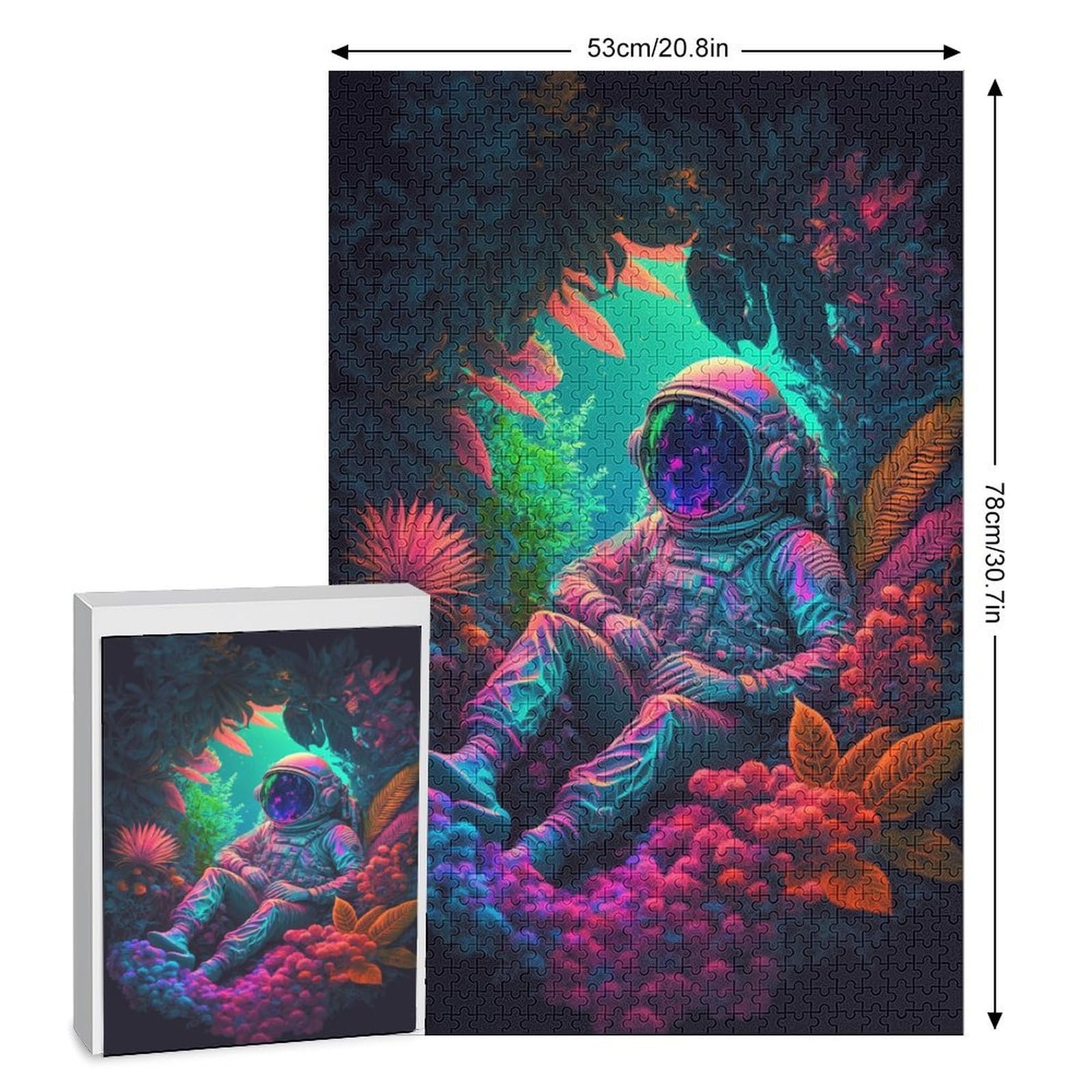 Пазл деревянный Астронавт 1000 деталей 78 x 53 см, фото №2