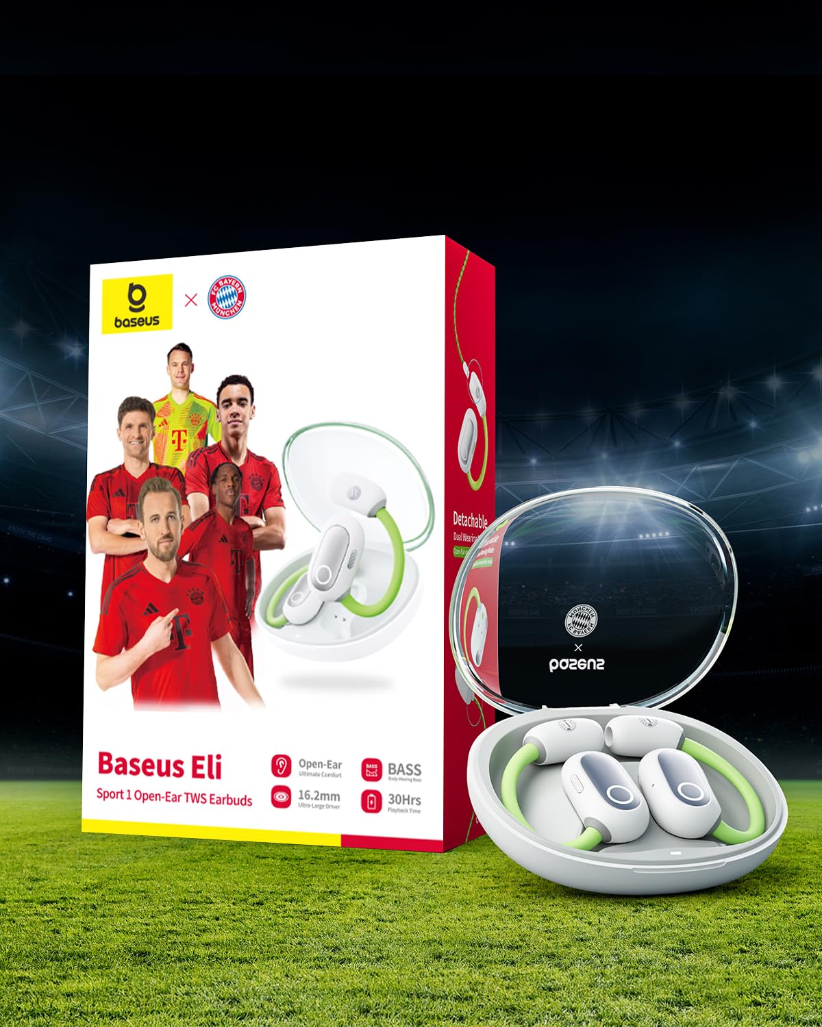 Наушники Baseus Eli Sport 1 Открытые Bluetooth, Направленная Акустика, Мощный Бас, Сверхлегкие, Водонепроницаемые IPX4, Микрофоны ENC, фото №2