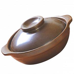 Кастрюля для запекания PRETYZOOM керамическая термостойкая с двумя ручками для супов и рагу - Фото 1