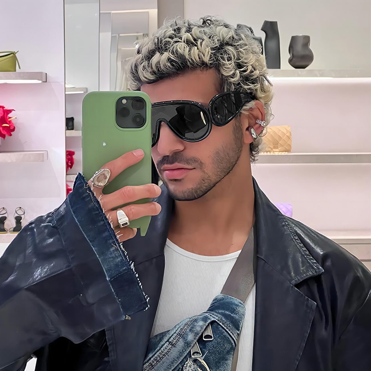 Солнцезащитные очки TOEECY Поляризованные Элегантные Оверсайз UV400, фото №7