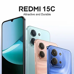 Смартфон XIAOMI Redmi 15C 4 GB / 128 GB 6.9 дюйма 120 Hz 50 MP 6000 мАч Blue (с чехлом) synthetic.ua - Фото 1