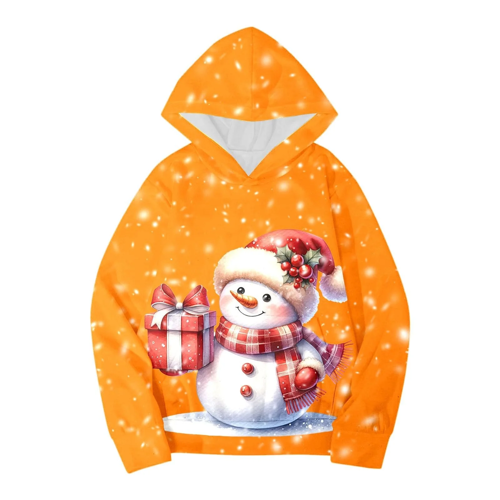 Худі Тема: Осінь-Зима, Різдво Сніговик Довгий рукав, фото №2