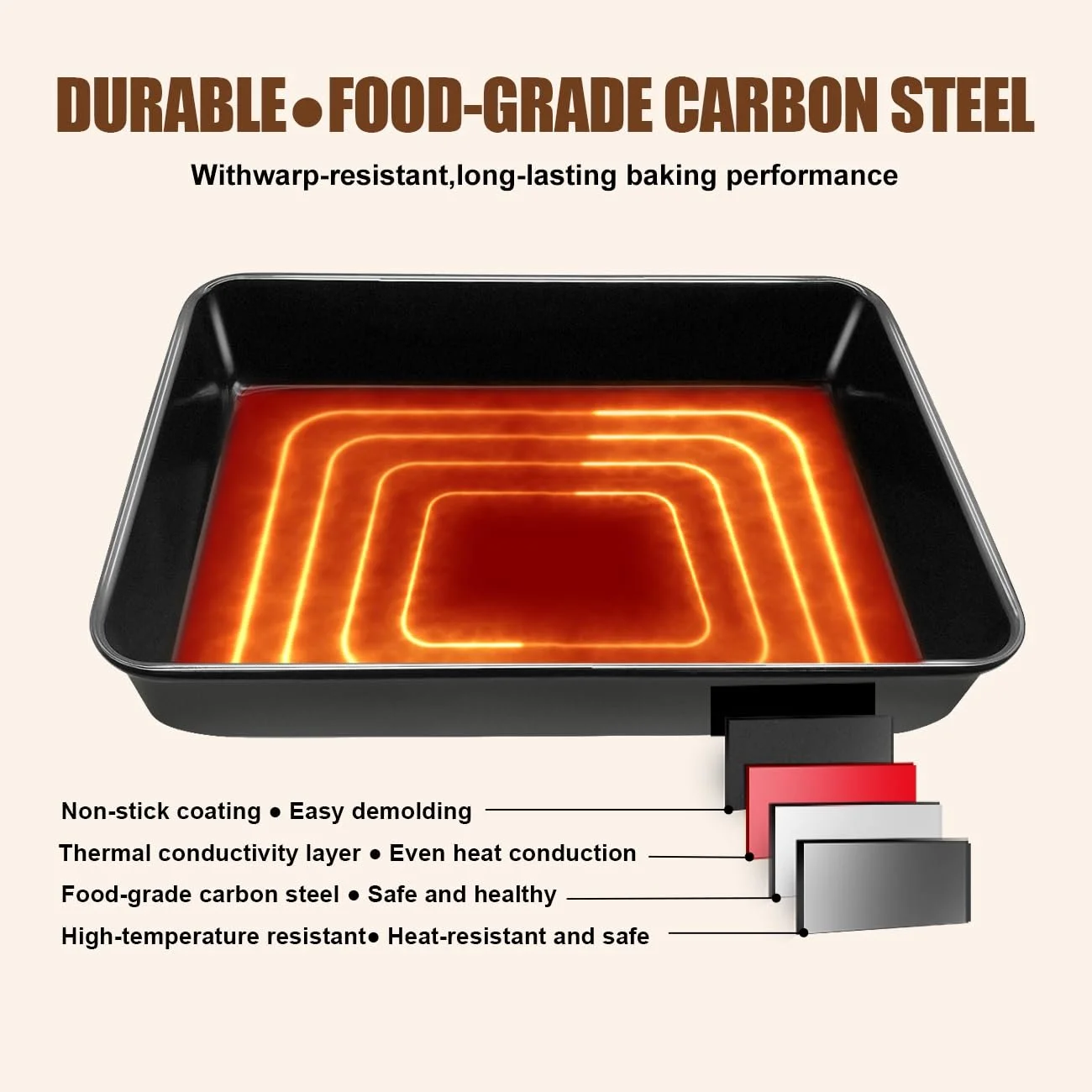 Форма для запекания прямоугольная эмалированная антипригарная 35 x 25 x 6 см белая, фото №3 Форма для запекания прямоугольная эмалированная антипригарная 35 x 25 x 6 см белая, фото №3