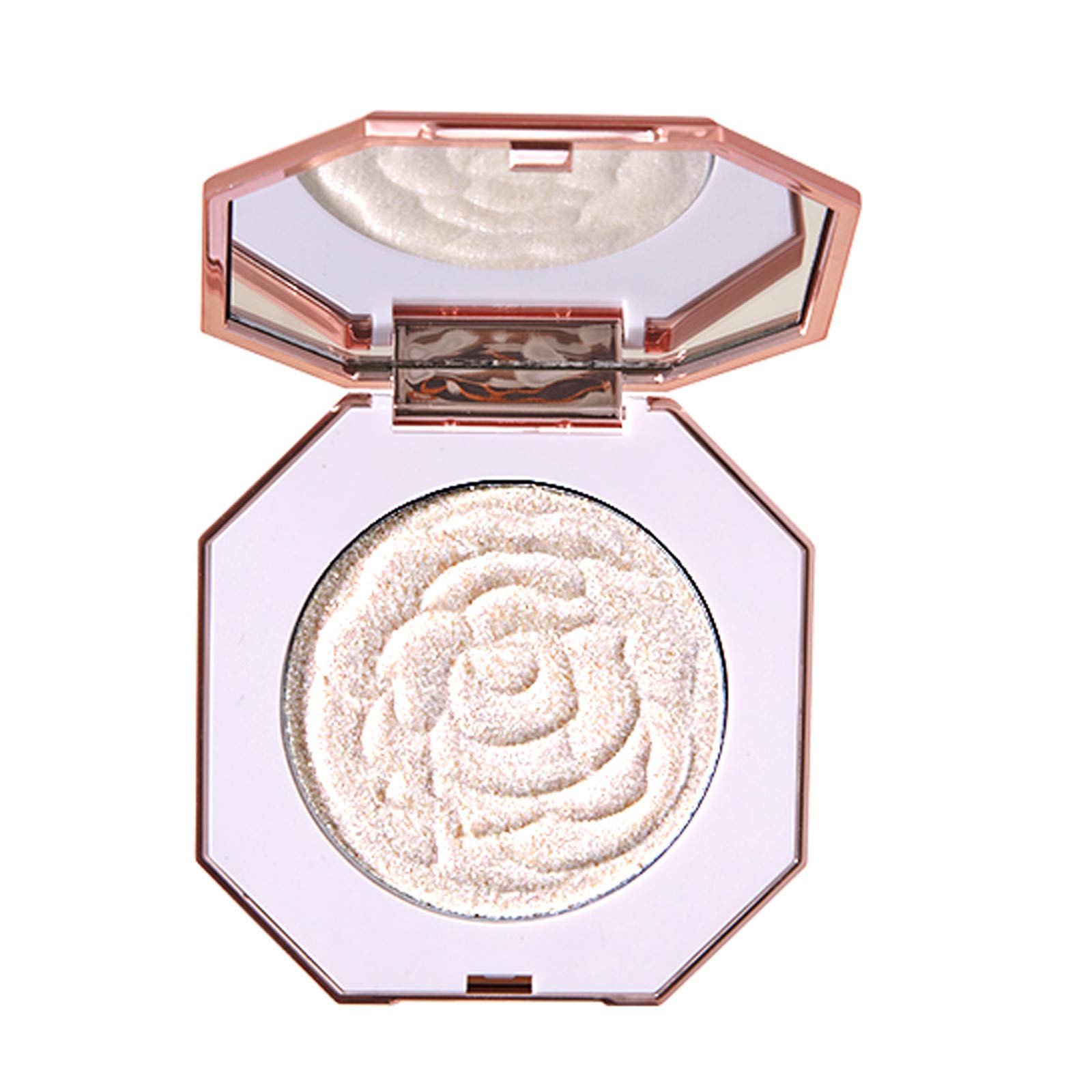 Пудра High Gloss Glitter Repairing Angel's Pan Pearlescent Loose Powder Хайлайтер Сріблястий (Білий, One Size), фото №1