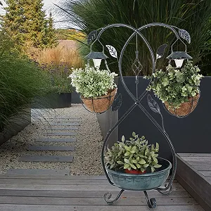 Подставка для растений Harms 315127 Светодиодная на солнечной энергии Дизайн листьев цена на synthetic.ua - Фото 1 Подставка для растений Harms 315127 Светодиодная на солнечной энергии Дизайн листьев synthetic.ua - Фото 1