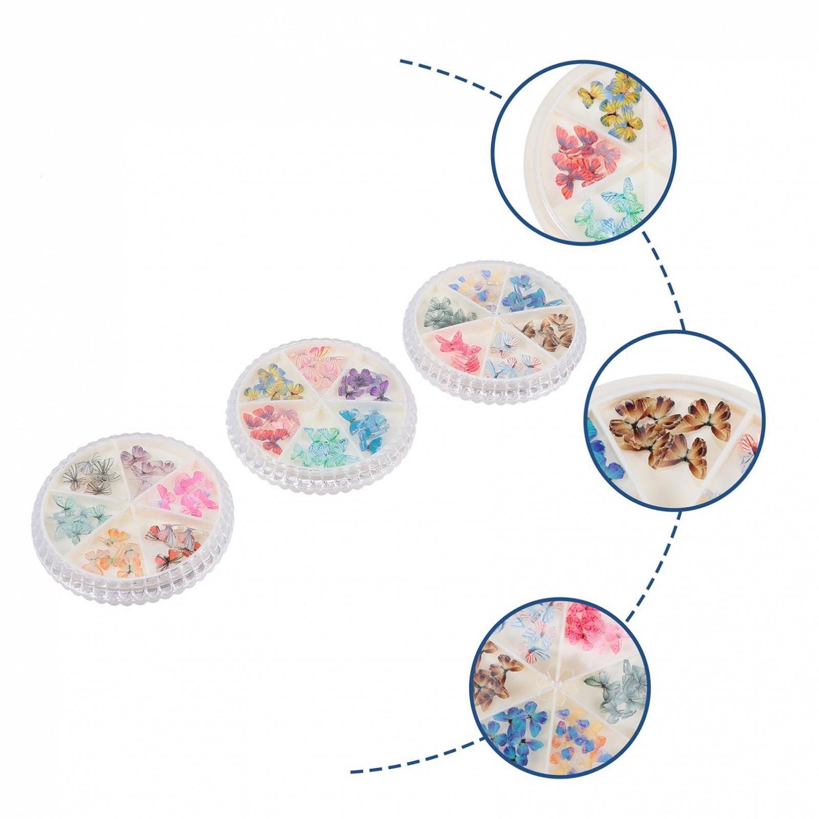 Прикраса для нігтів Метелик Healeved Діаманти Стрази Метелик, фото №8