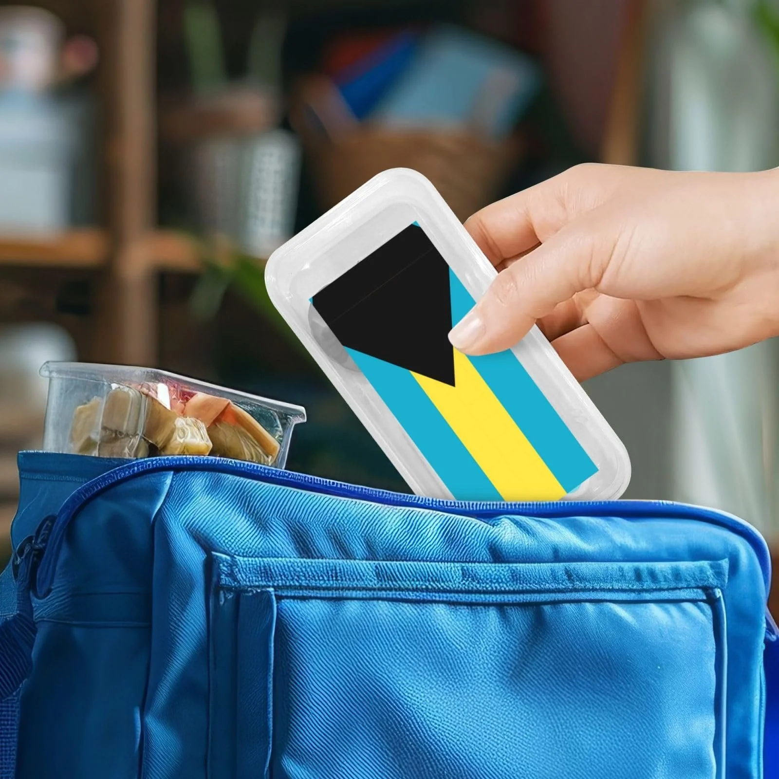 Дитячий набір столових приборів з трьох предметів з прапором Багамських островів багаторазовий, фото №7 Дитячий набір столових приборів з трьох предметів з прапором Багамських островів багаторазовий, фото №7