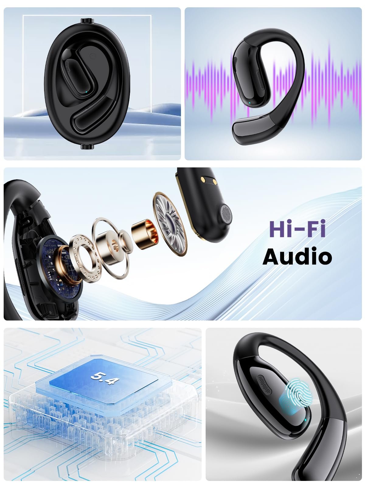 Навушники-перекладачі, підтримують 144 мови, Ai з підтримкою додатків для музики та дзвінків, фото №6