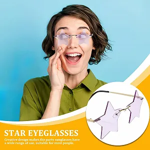 Сонцезахисні окуляри Пентаграма WOFASHPURET для костюмів, реквізит для вечірок для жінок synthetic.ua - Фото 1