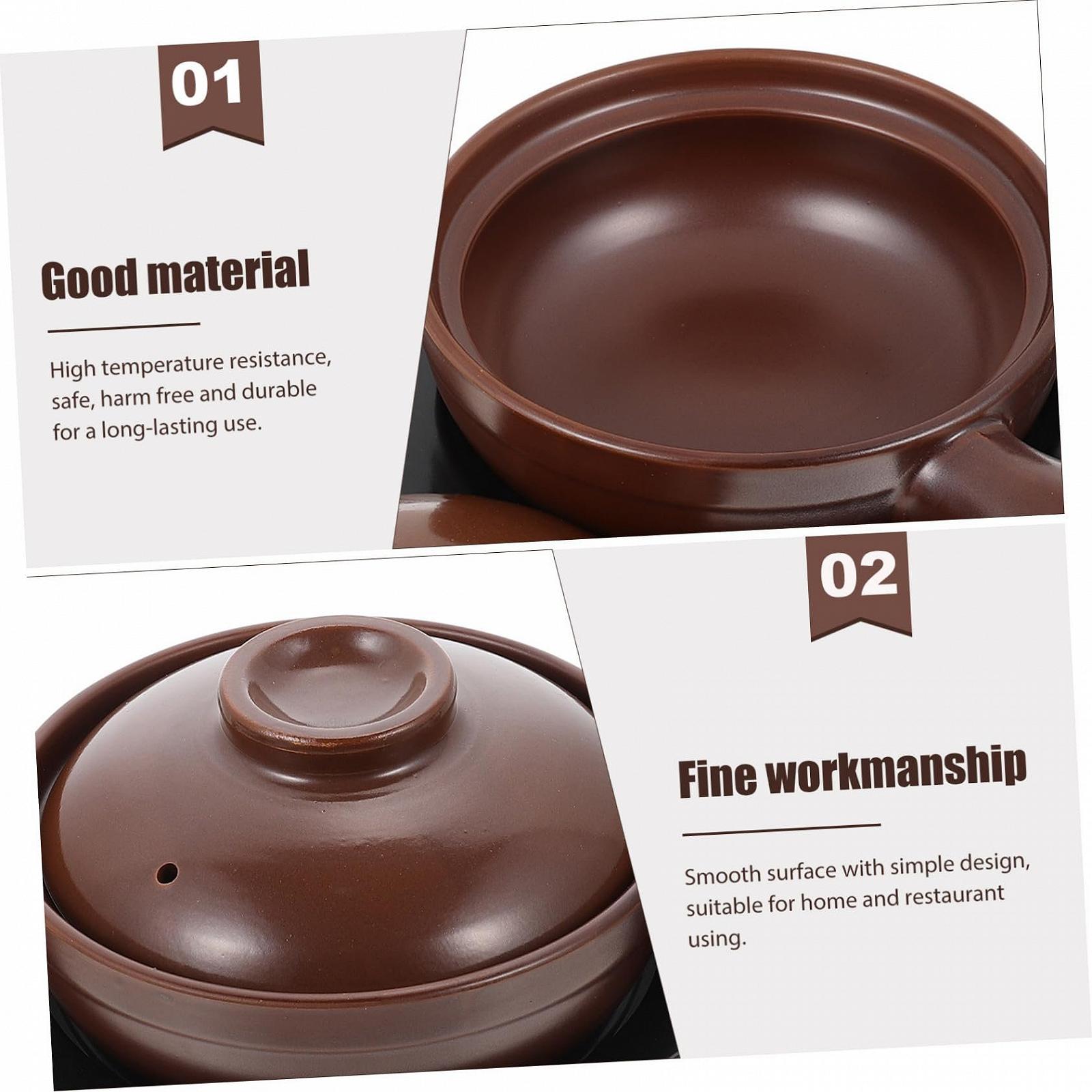 керамічний кастрюля З ручкою та плоским дном для швидкого та рівномірного нагрівання, фото №6