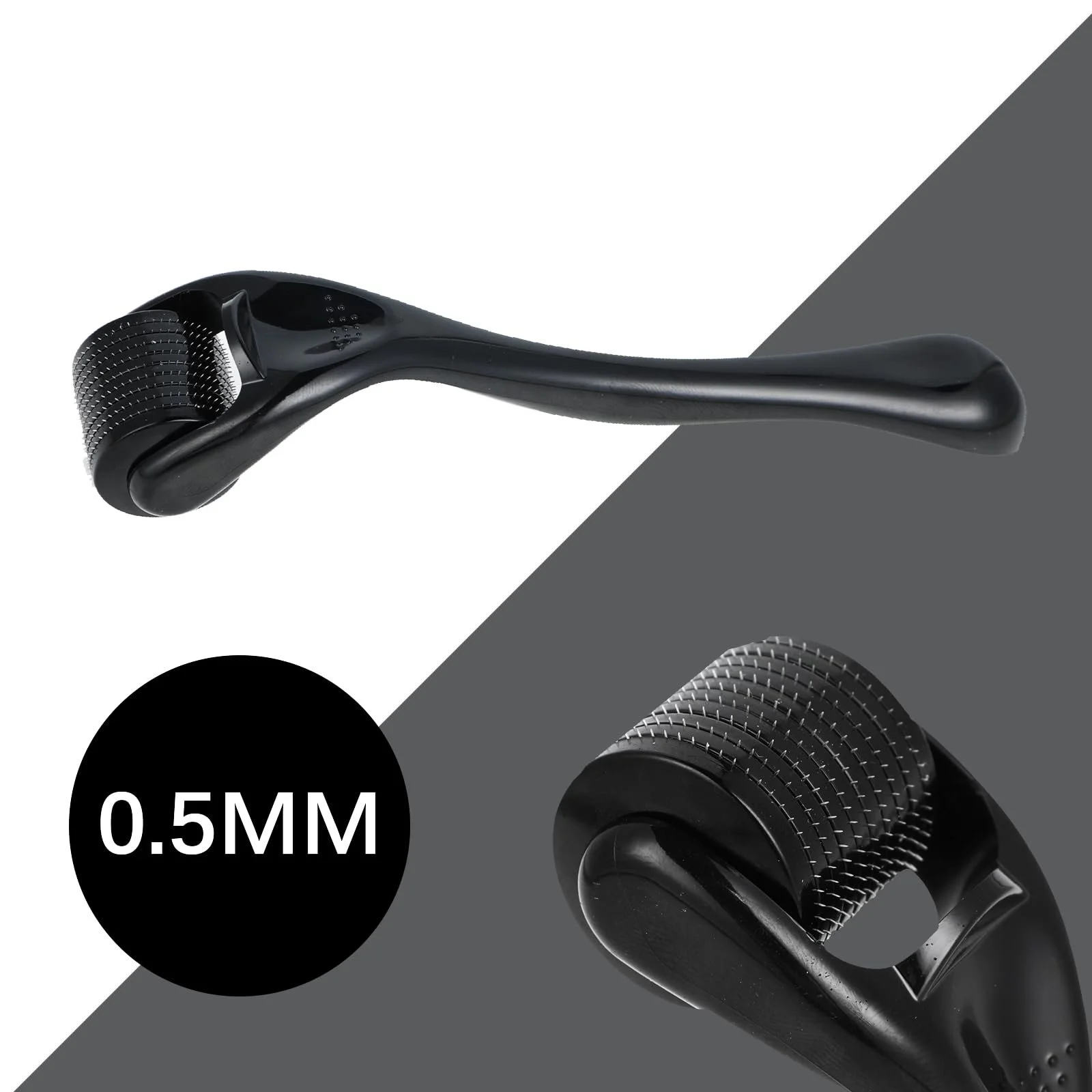 Ролик для бороди Salubohum для мікронідлінгу 0,5 мм, дерма-ролик з 540 мікроголками з нержавіючої сталі, фото №3