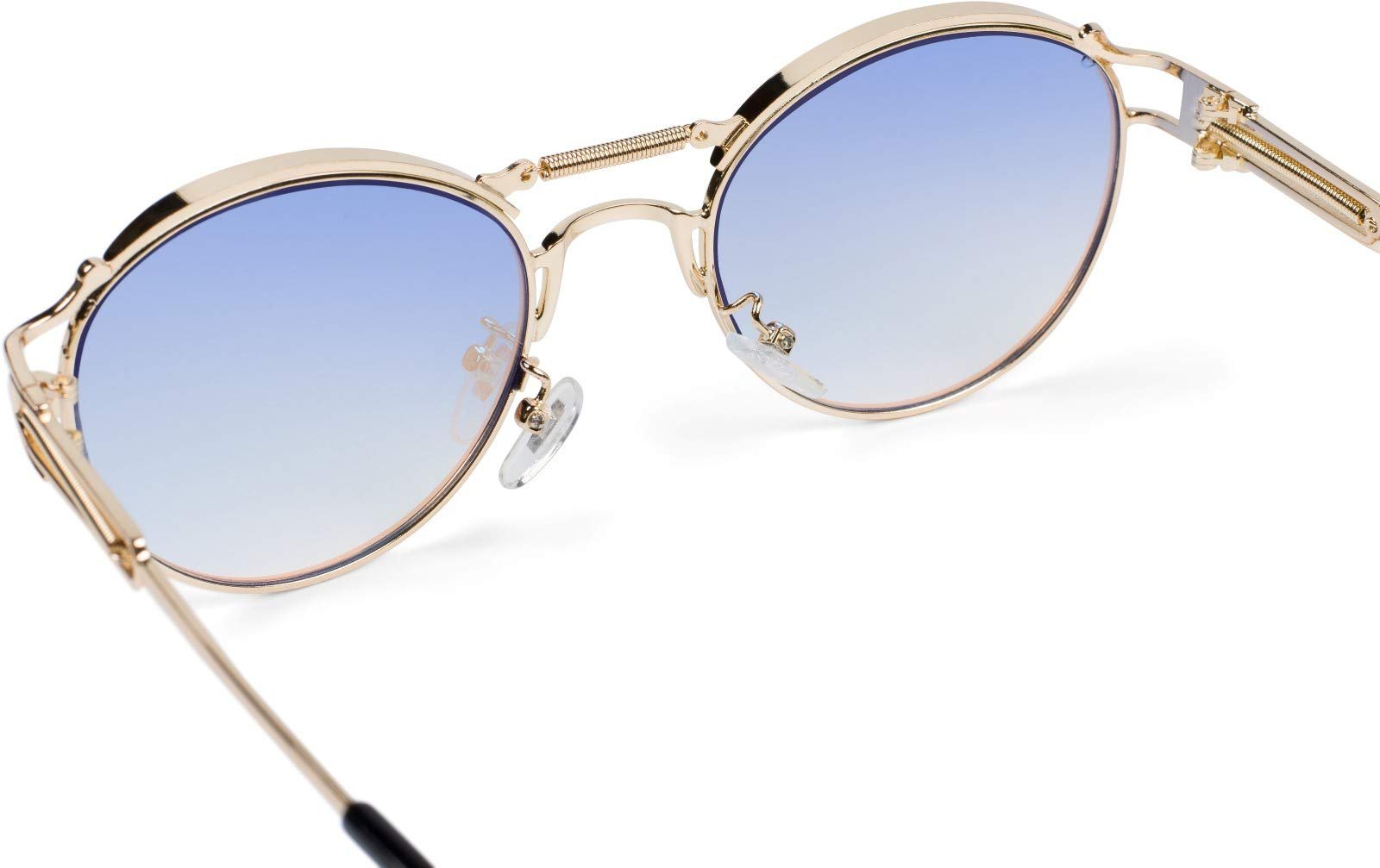 Сонцезахисні окуляри Panto styleBREAKER з овальними плоскими лінзами та металевими дужками, фото №4