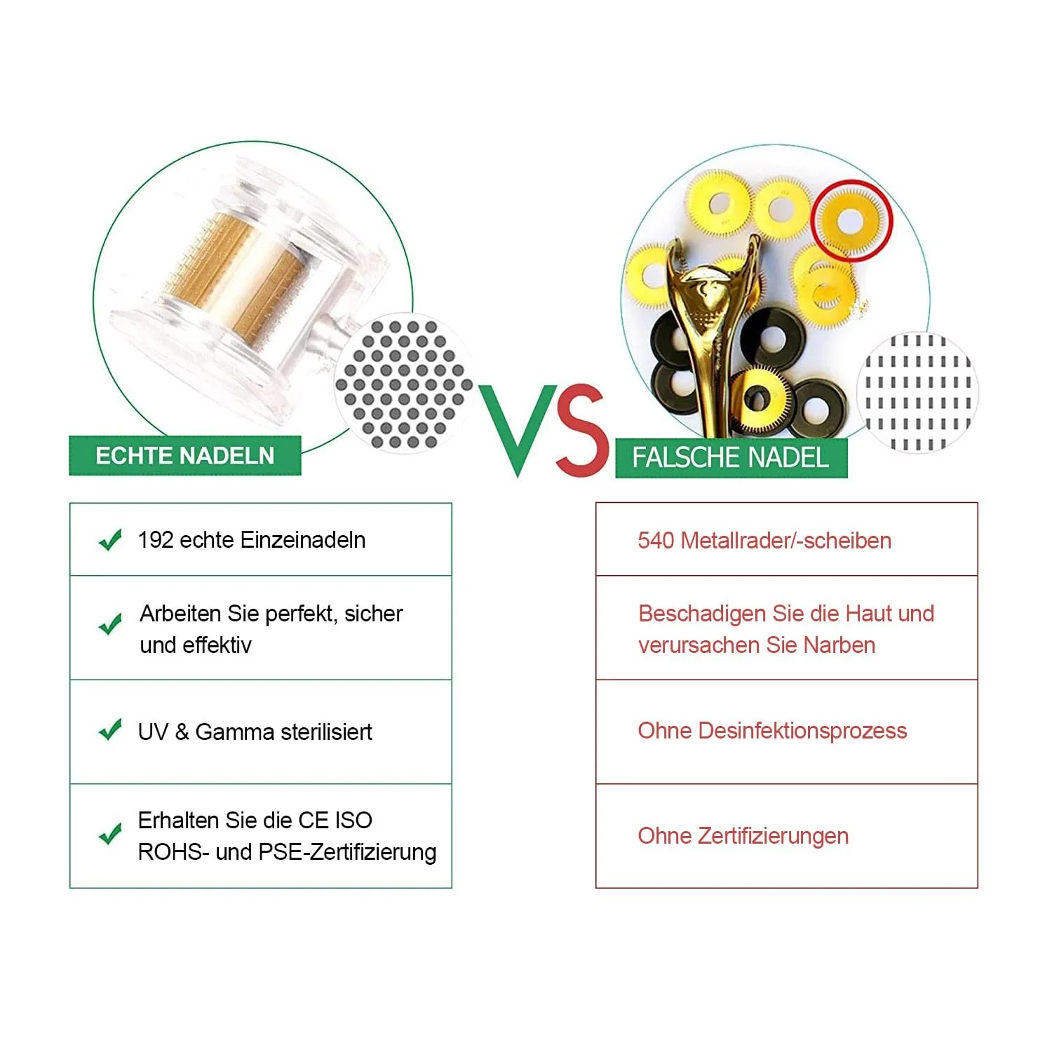 Дермаролер Koi Beauty 0,5 мм, 192 голки, фото №2