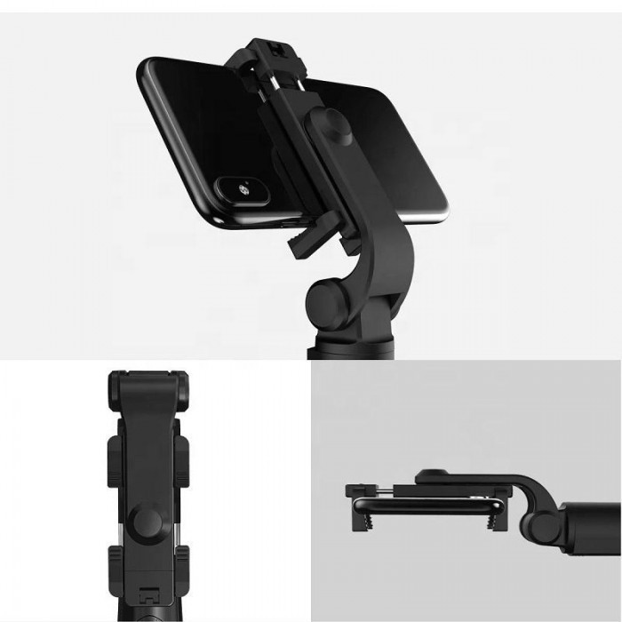 Селфі палка штатів треноги для телефону Bluetooth з пультом Selfie Stick L01 Чорний, фото №6