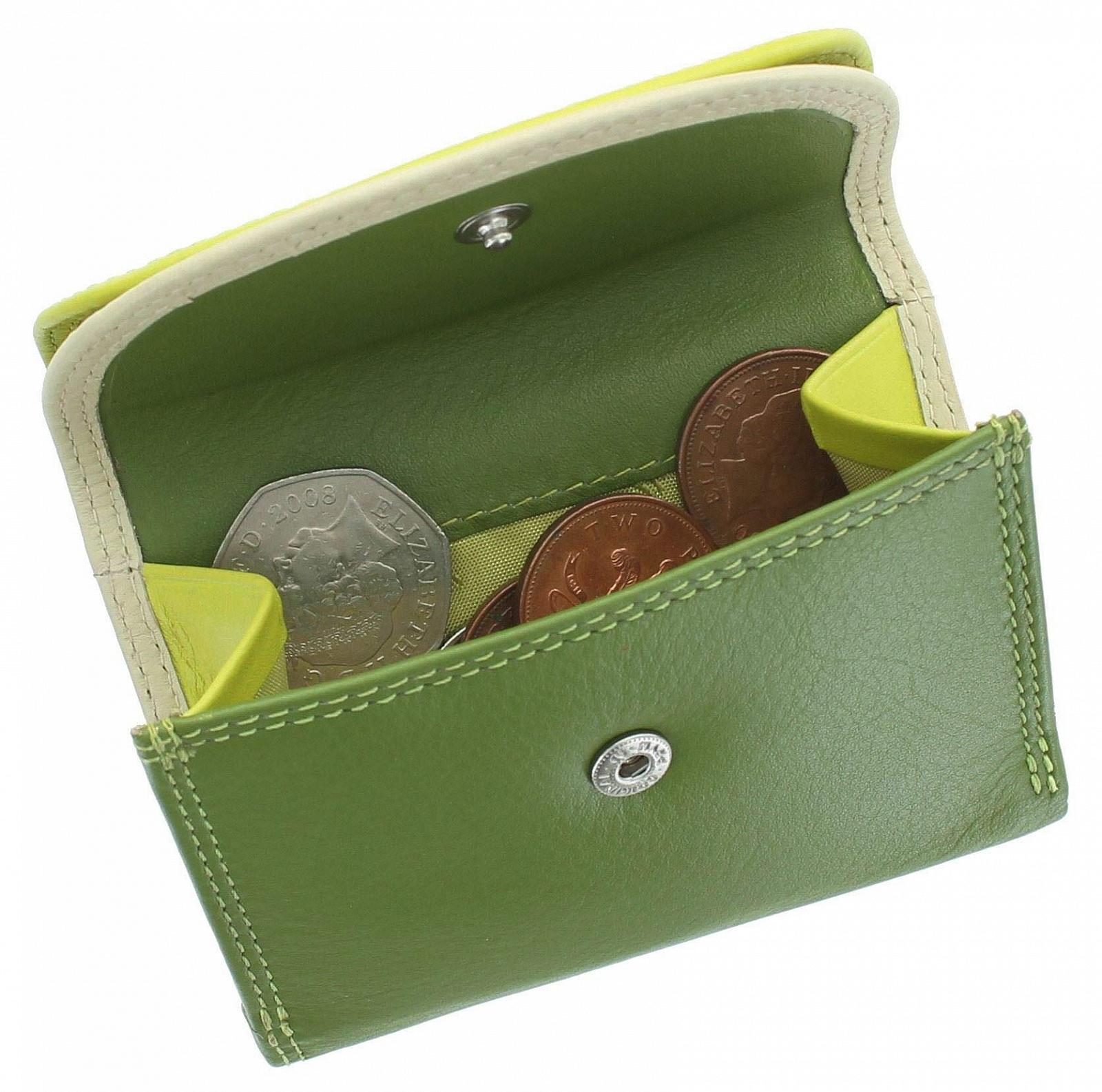 Кошелек VISCONTI Rainbow Collection RB126 Маленький Кожаный RFID Lime Multi, фото №4
