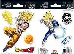 Наклейки ABYstyle DRAGON BALL Goku / Vegeta 16x11 см - Фото 1