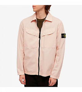 Куртка Stone Island Brushed Cotton Canvas Zip OvershirtRose XL - Фото 1