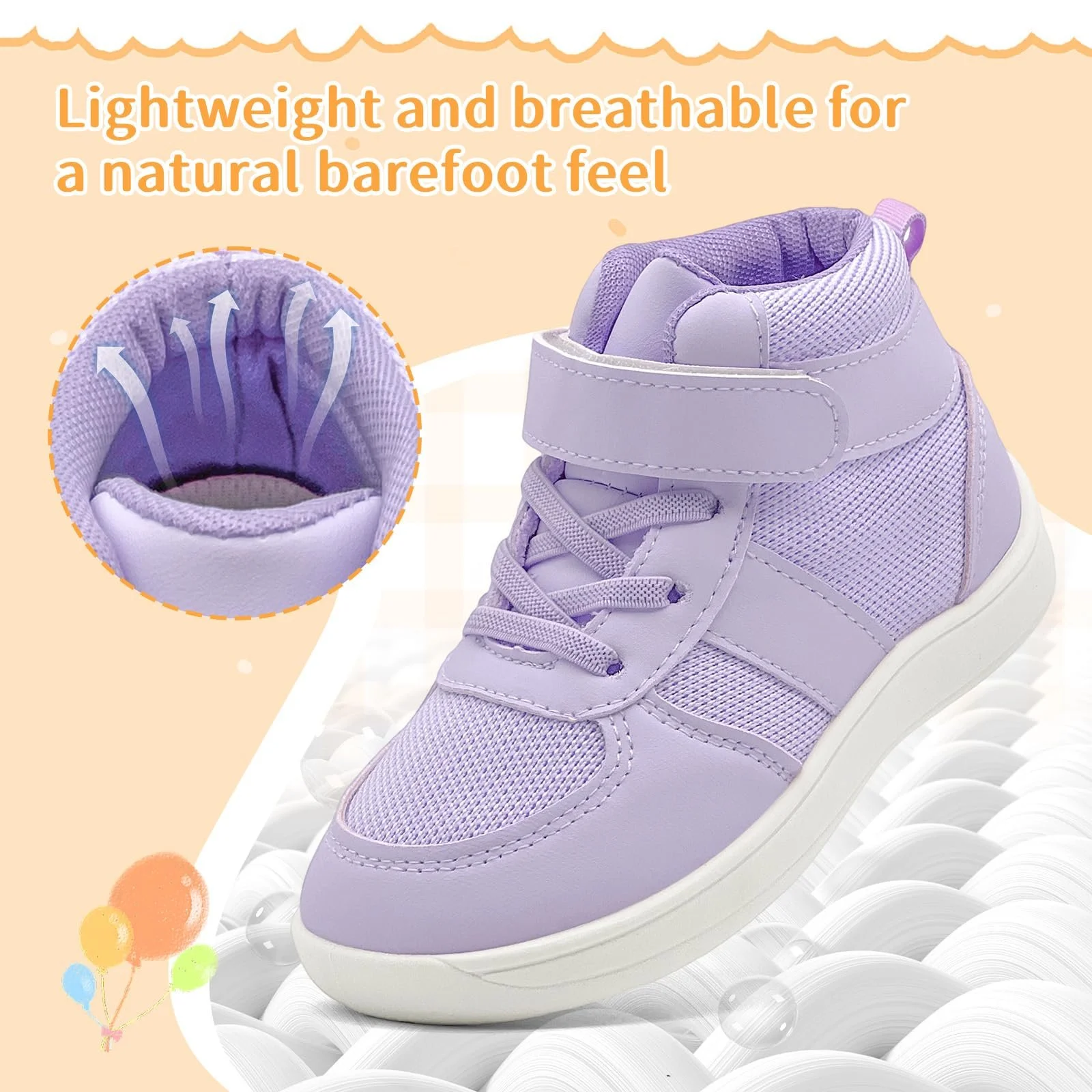 Дитяче взуття босоніж для хлопчиків і дівчаток Кросівки з широким носком, фото №6