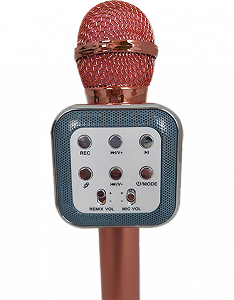 Караоке микрофон WS 1818 Розовое золото - Фото 1