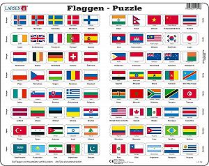 Пазл Larsen L2 Прапори 80 елементів - Фото 1