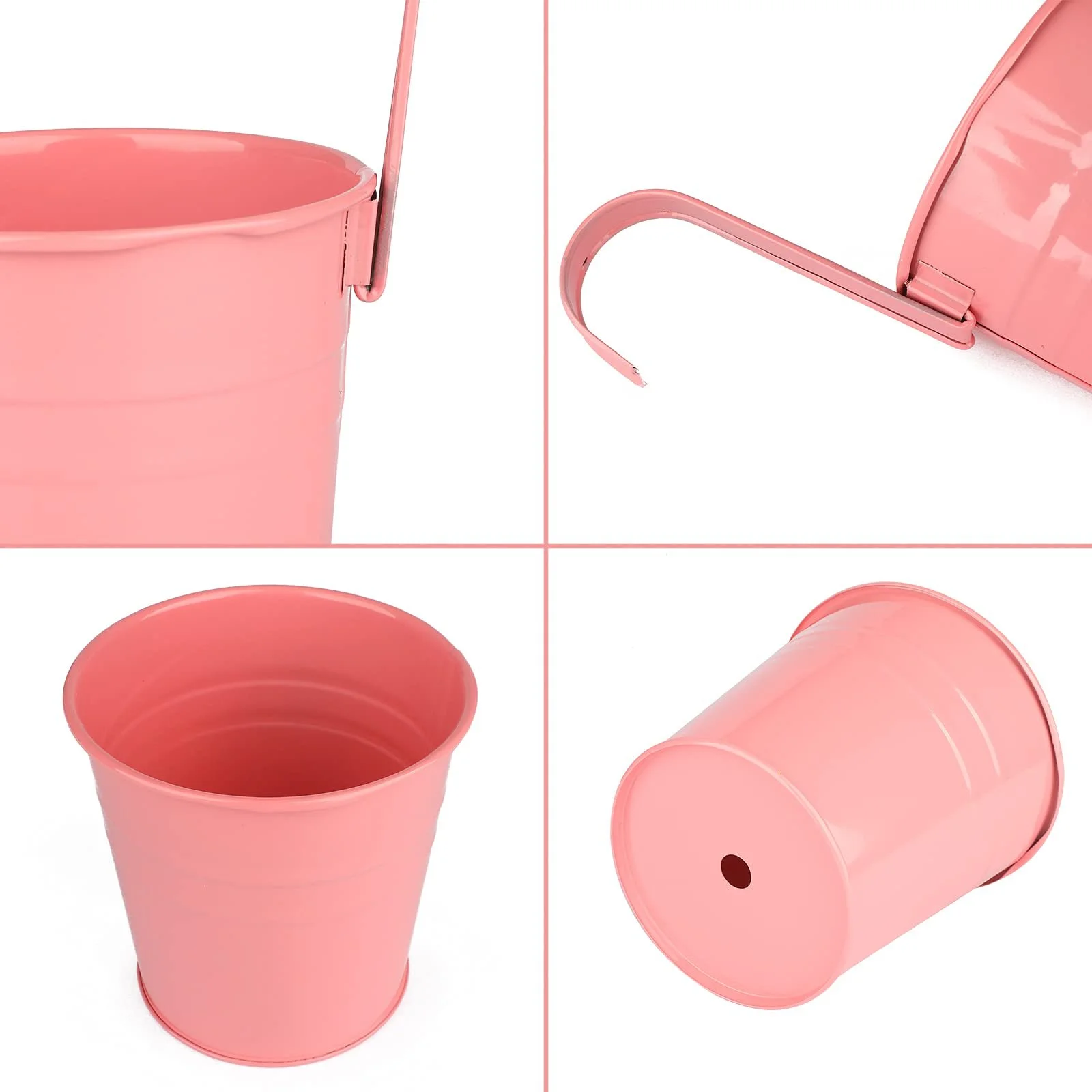 Подвесные цветочные горшки 10 шт металл с дренажным отверстием разноцветные, фото №3 Подвесные цветочные горшки 10 шт металл с дренажным отверстием разноцветные, фото №3