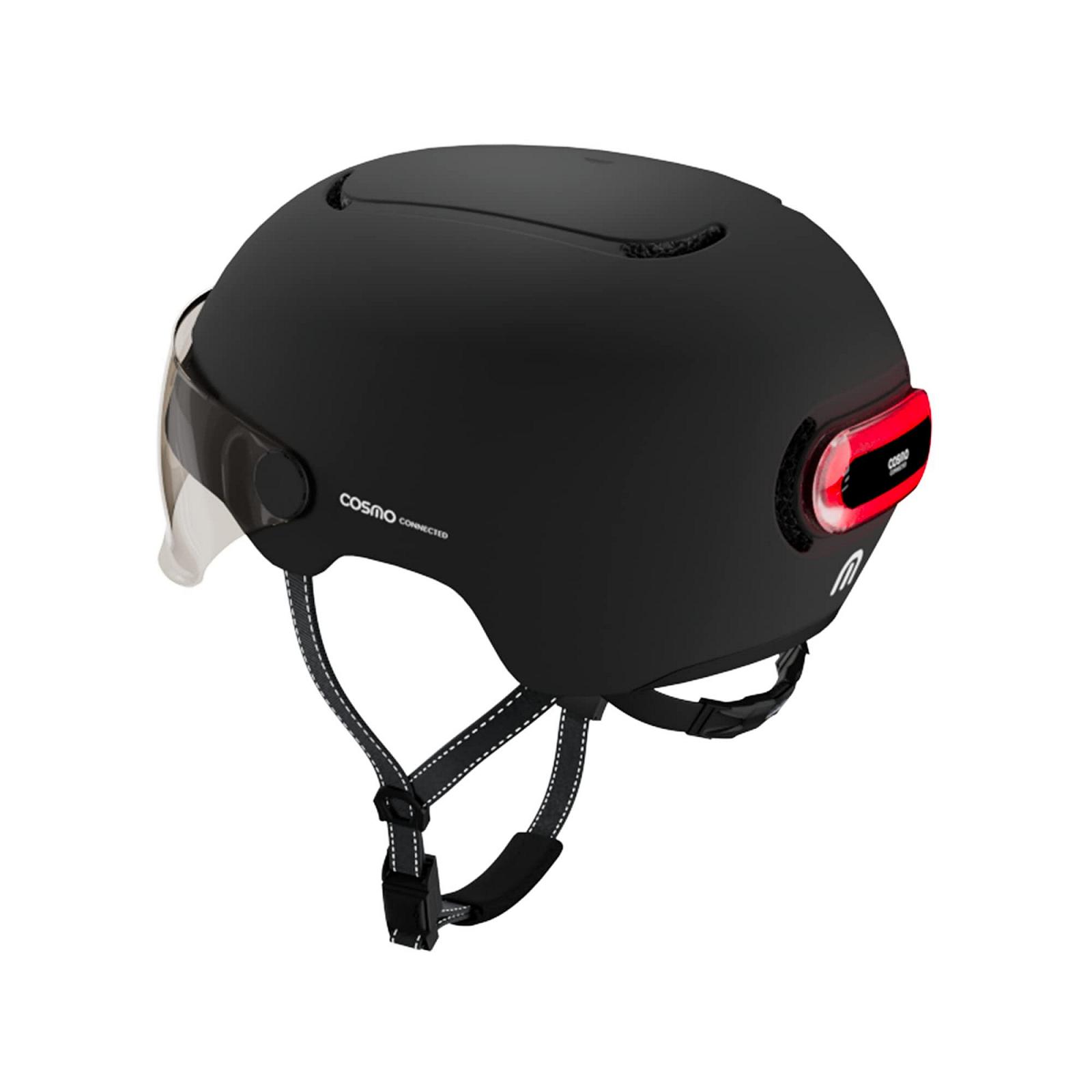 Шолом Cosmo Connected Cosmo Fusion Smart Bike and Scooter з козирком, розмір Adult, поворотник, автоматичний стоп-сигнал, роздільна поїздка, виявлення падіння, фото №2