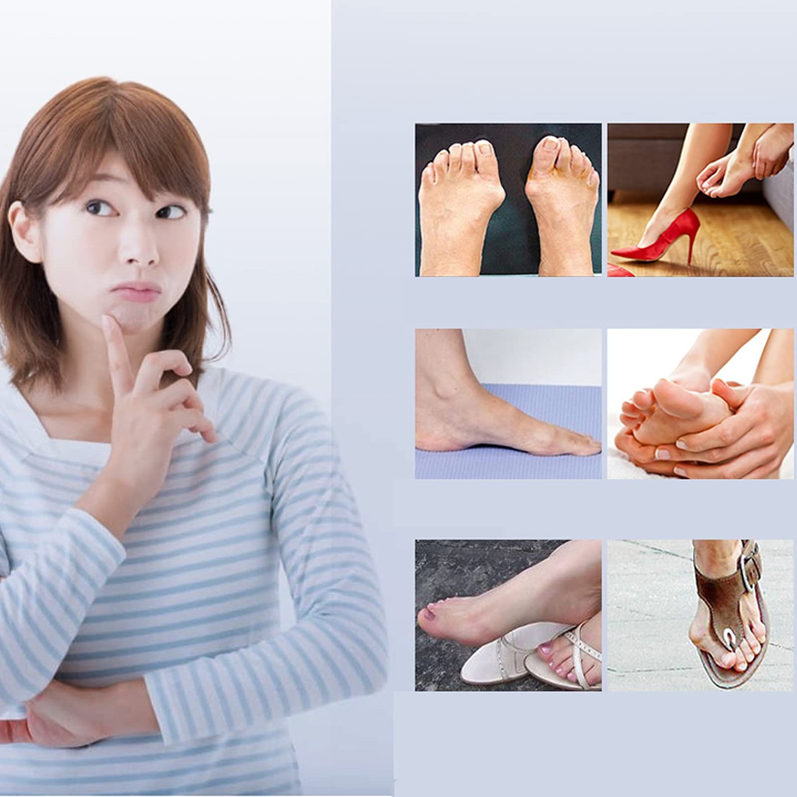 Коректор великого пальця стопи Hallux Valgus Двошаровий силіконовий гель Невидимий та непомітний, фото №7