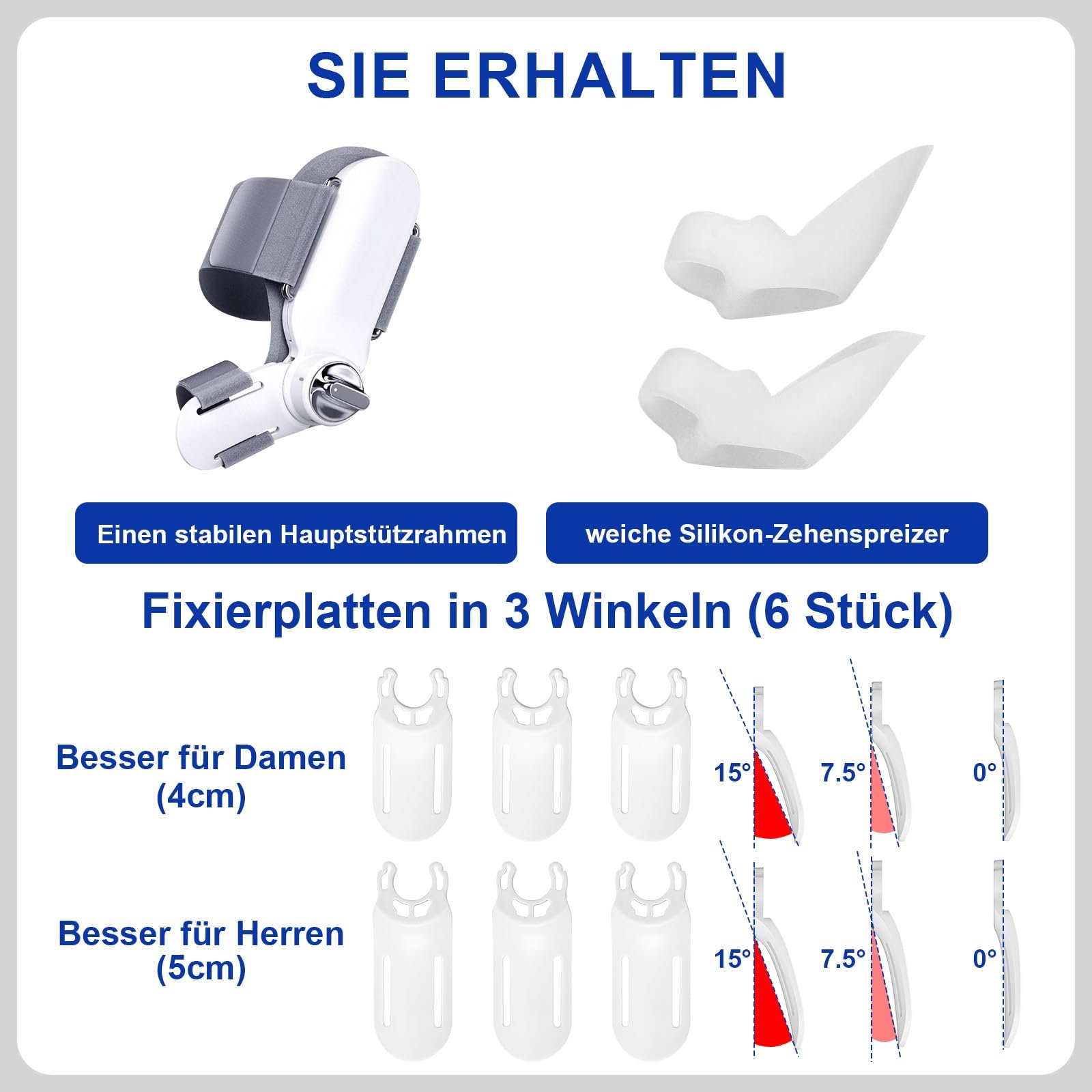 Шина для корекції Hallux Valgus, набір для корекції вальгусної деформації великого пальця стопи, фото №8 Шина для корекції Hallux Valgus, набір для корекції вальгусної деформації великого пальця стопи, фото №8