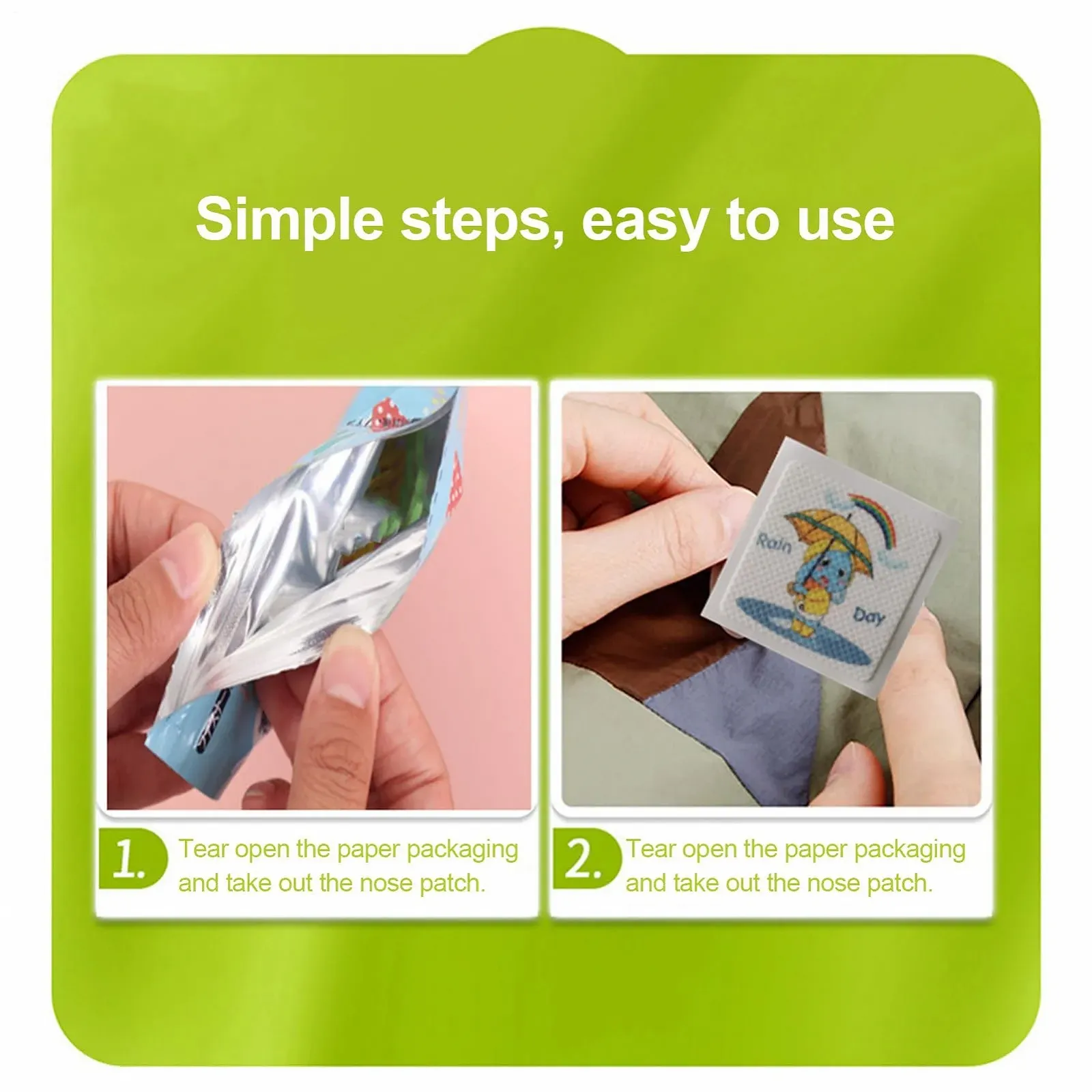 Пластирі для носа Ніч, упаковка 36 шт. Заспокійливі засоби для сну, фото №4