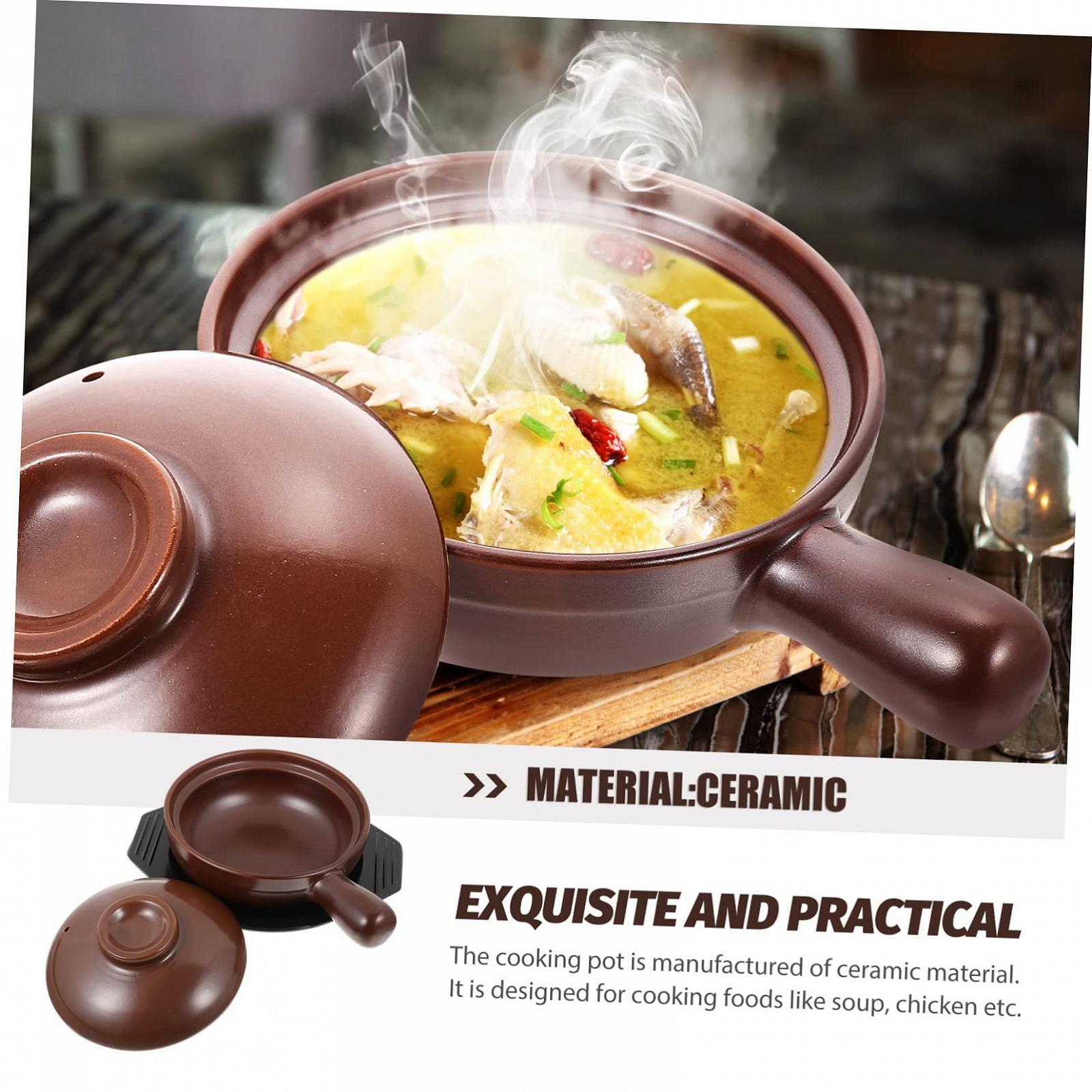 Ківш Sosoport керамічний з ручкою плоске дно, фото №9