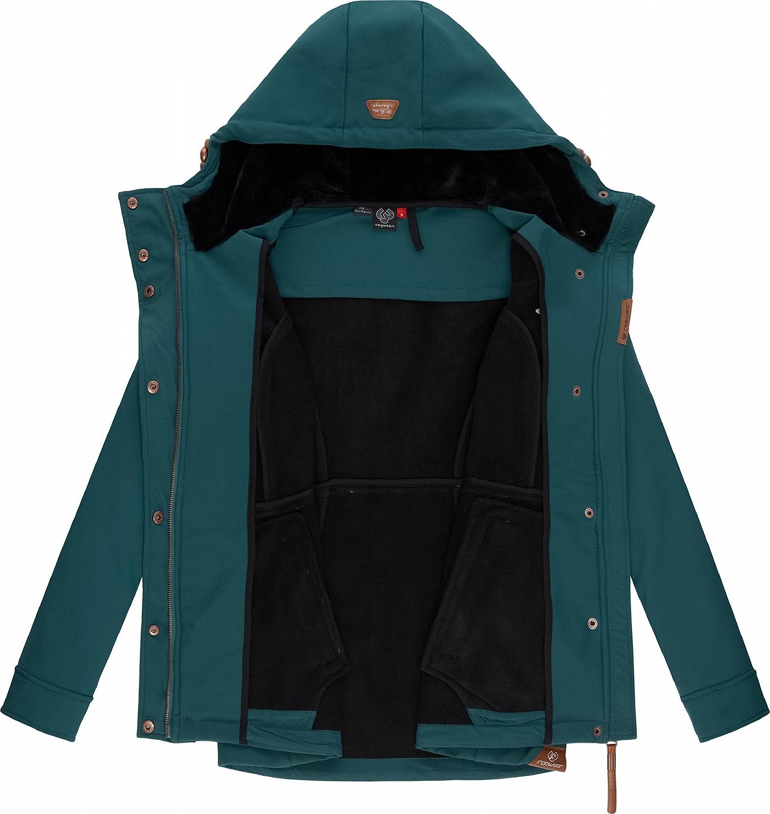 Куртка Softshell Ragwear Yba Женская с капюшоном из плюшевого флиса, фото №5