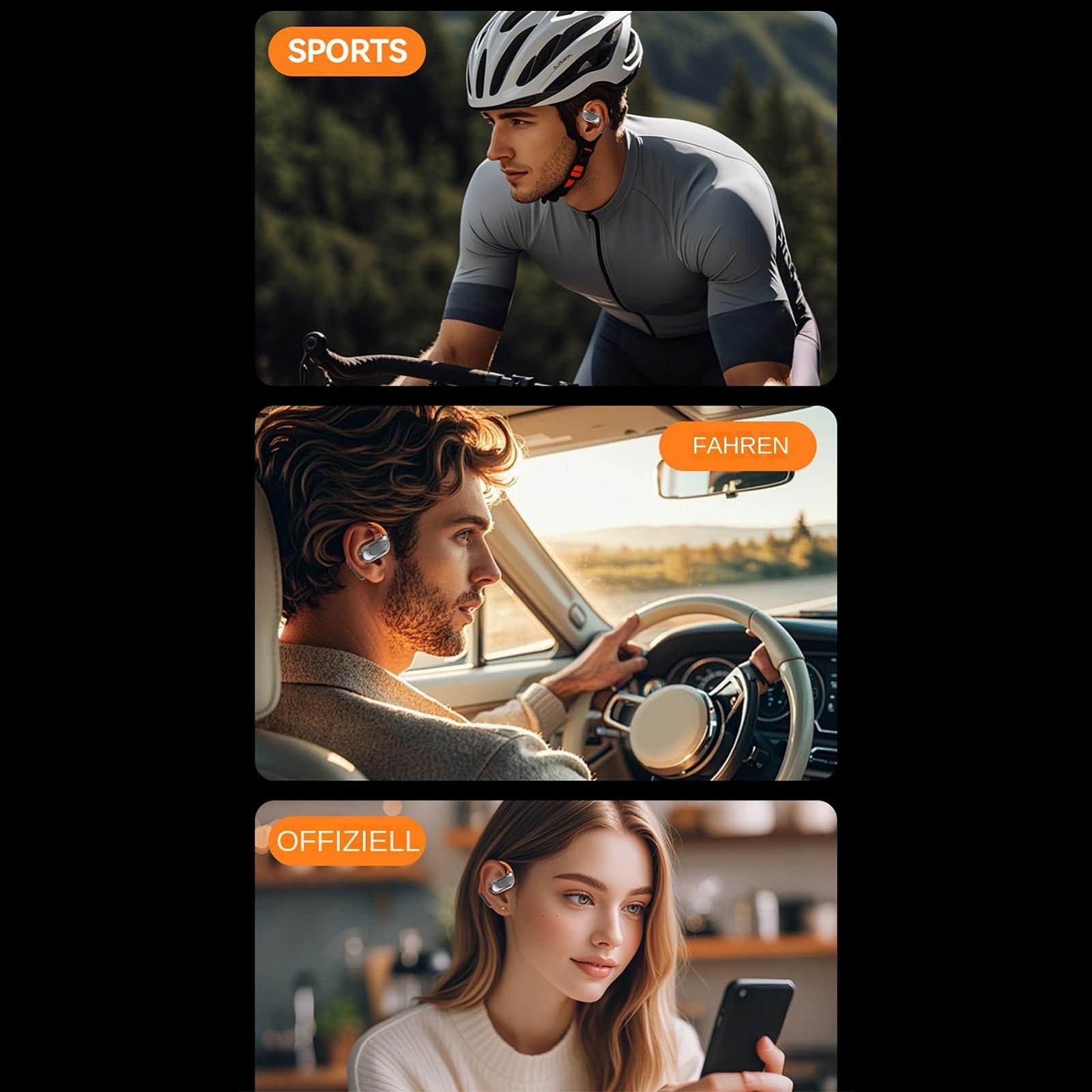 Навушники для перекладу Crackhone, бездротові, відкритий дизайн, фото №9