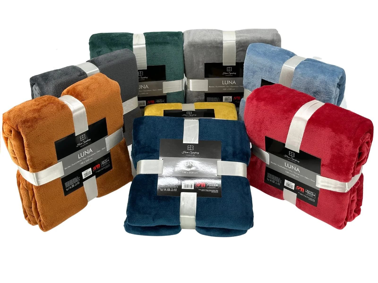 Одеяло Euromat Фланель Микрофибра, Уютное одеяло, Покрывало на кровать, 150 x 200 см (Темно-бирюзовый), Темно-бирюзовый, фото №5