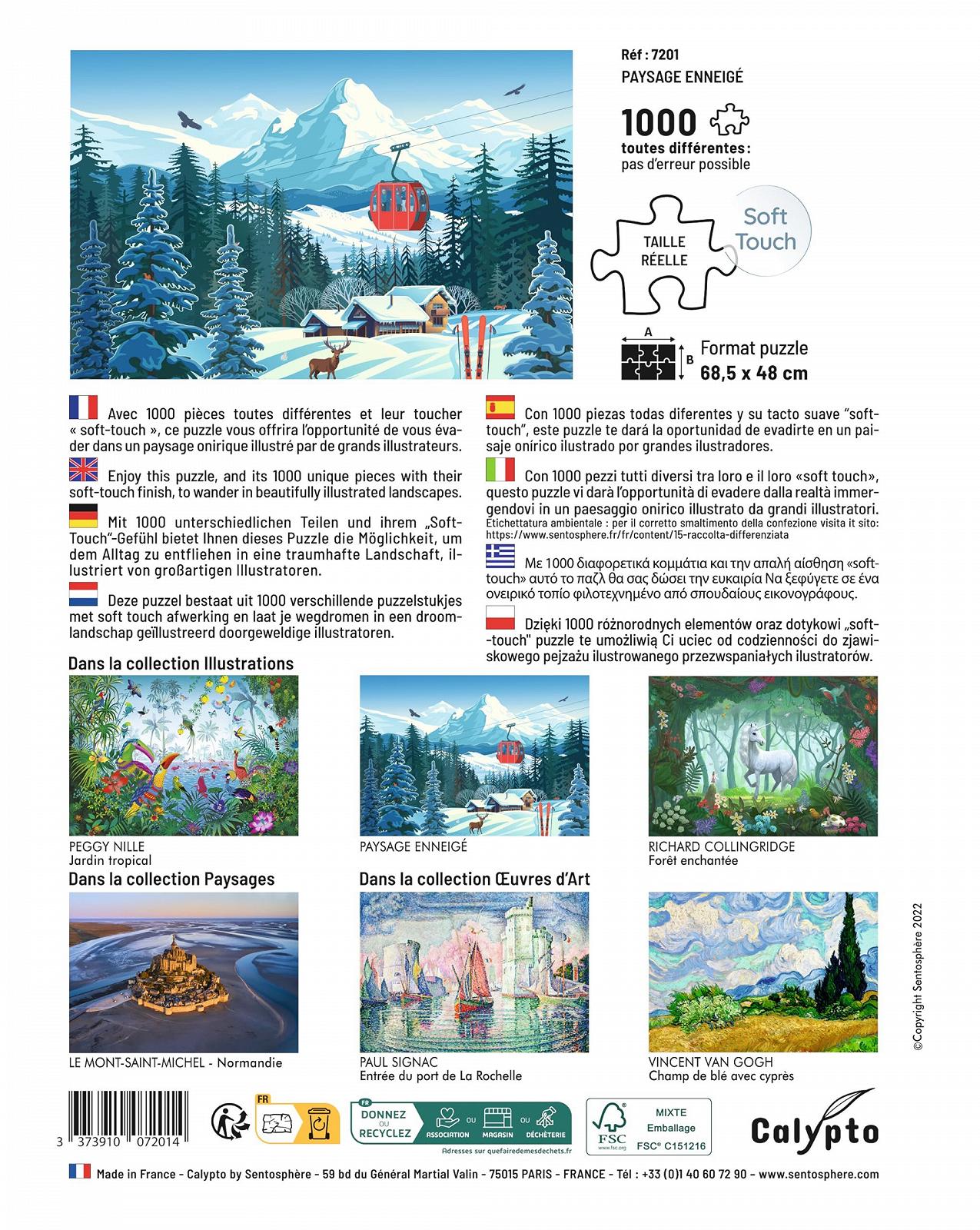 Пазл Calypto Winter Landscape Soft Touch 1000 елементів (3907201), фото №2