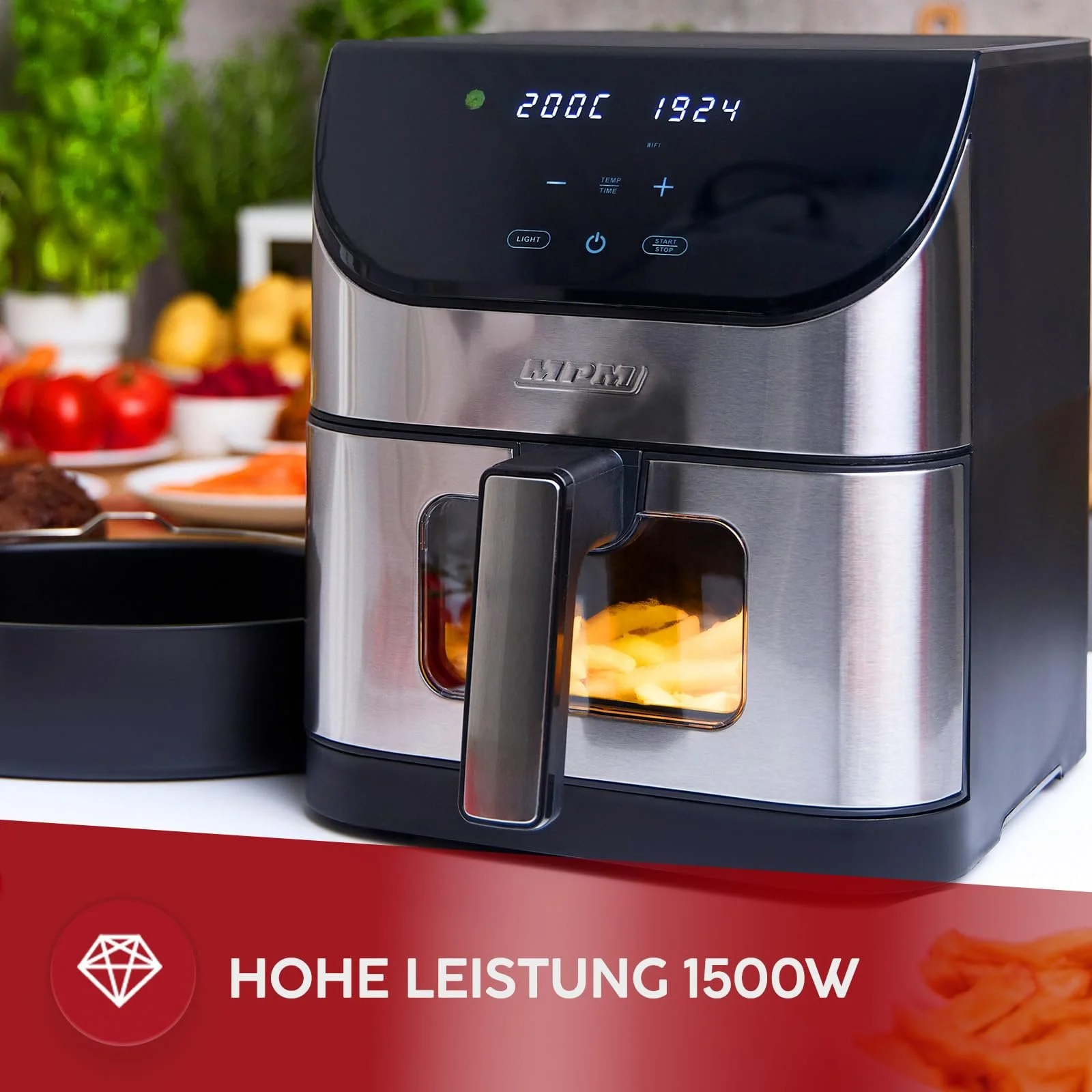 Мультипечь MPM MFR-10M/WiFi 6 л корзина 2.3 л противень Wi-Fi LED панель, фото №4 Мультипечь MPM MFR-10M/WiFi 6 л корзина 2.3 л противень Wi-Fi LED панель, фото №4