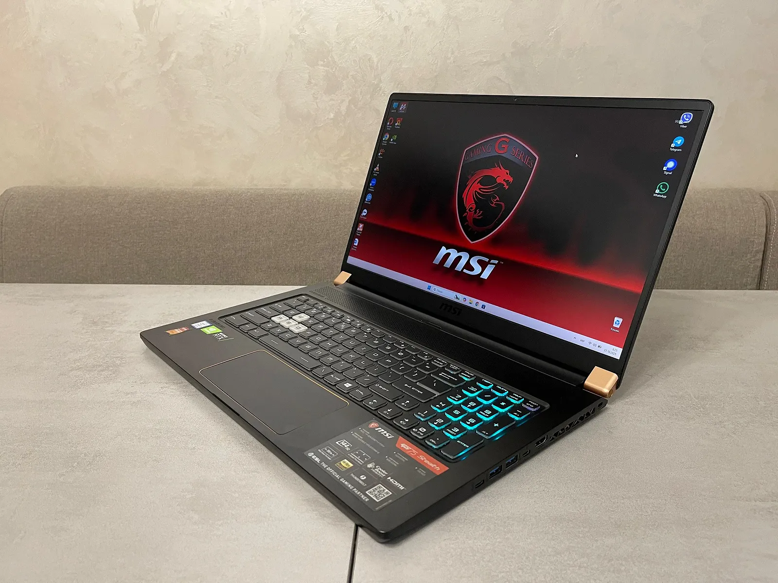 Ігровий ноутбук MSI GS75 Stealth 9SF-243US, 17,3 FHD IPS 144Hz, i7-9750H, 16GB, 1TB, nVidia GeForce RTX 2070 8GB, фото №2 Ігровий ноутбук MSI GS75 Stealth 9SF-243US, 17,3 FHD IPS 144Hz, i7-9750H, 16GB, 1TB, nVidia GeForce RTX 2070 8GB, фото №2