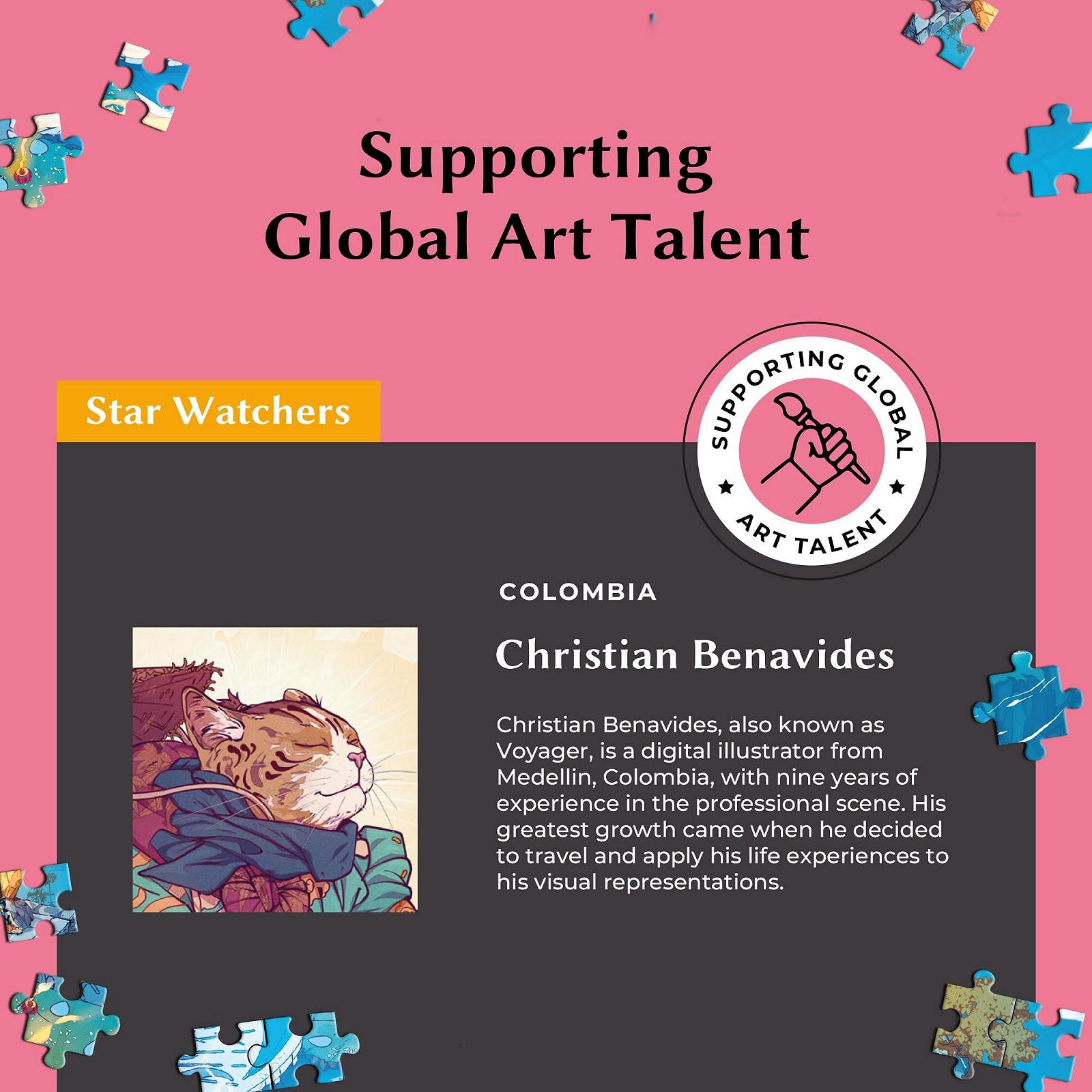 Пазл Time Warp Puzzle Day Night Starwatchers 1000 деталей меняющий изображение 67,6 x 48,9 см (26,5 x 19,25 дюйма), фото №5