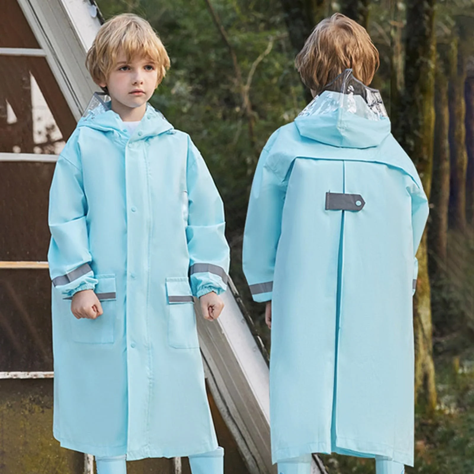 Легка дитяча дощова куртка з капюшоном Kinder водонепроникна, фото №2 Легка дитяча дощова куртка з капюшоном Kinder водонепроникна, фото №2