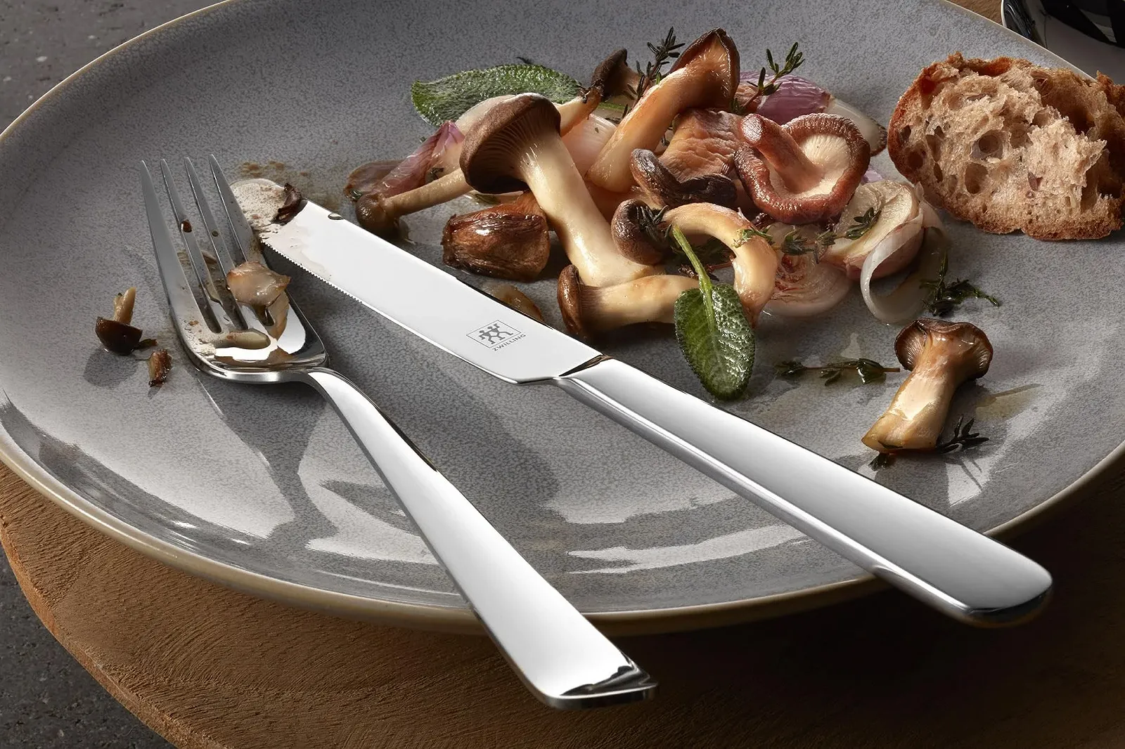 Набір столових приборів ZWILLING Swing на 12 персон, 68 предметів, нержавіюча сталь 18/10, полірований, срібний, фото №3